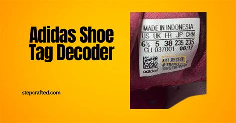 adidas schoenen label|Adidas shoe tag decoder.